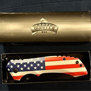 American Flag Folding Knife
